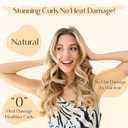 YANIBEST Heatless Hair Curler, Heatless Curls Overnight, No Heat Curling Rod,Hair Rollers to Sleep in, 4PCS Rods for Most Hair Types (Black)