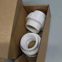 1-1/2" PVC Union Coupling Pipe Fitting (actual diameter 1.9") PVC Adapter Schedule 40(Socket x Socket), EPDM O-Ring, White 2 Pack
