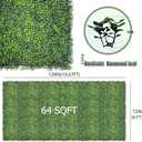 Artificial Ivy Privacy Fence Screen,128"x 72" (64 SQFT) UV-Anti Faux Boxwood Roll Grass Wall Panels for Patio Balcony Privacy, Garden, Backyard Greenery Wall Backdrop Decor
