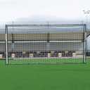 QUICKPLAY GS Soccer Goals - Super Durable Galvanized Steel Soccer Goal [5 Sizes] Regulation Sizes, Deep Net, Moveable & Weather Resistant [Single Goal]