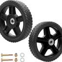 HQPASFY 8 Inch Lawn Mower Wheels 2 Pack 8" Push Lawn Mower Wheels with Bolts & Nuts kits Fits Most Standard Push Lawn Mowers Garden Trucks Garden Carts Generator Hand Trucks Lawn Tractors (8"1.75")