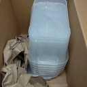 6-Pack Clear Storage Box 7 Quart, Plastic Storage Latch Bins with Handle 6.5 Liter