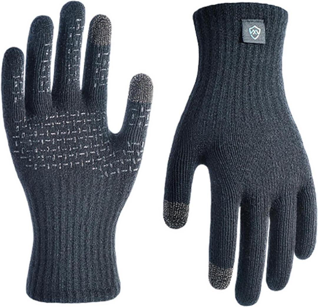 DexShell Everyday Waterproof Knit Gloves for Men & Women, Wet-Grip Touchscreen Running, Cycling, Walking & Cool Wet Weather XL
