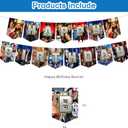 Westing Birthday Decoration,Wwe Party Decorations Include Banner,Cake Toppers and Ballons for Boxing Birthday Supplies