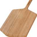 Chef Pomodoro Wooden Pizza Peel 14 inch, Homemade Wood Pizza Paddle, Board with with Handle, Indoor and Outdoor Oven Accessories, Spatula Gourmet Prep Shovel for Launching and Serving Pies and Bread