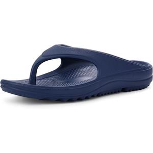 shevalues Orthopedic Sandals for Women Arch Support Recovery Flip Flops Pillow Soft Summer Beach Shoes (9.5-10 Women/8-8.5 Men, Navy Blue)