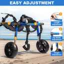 Dog Wheelchair for Back Legs, Dog Wheelchair with All-Terrain Tires & Durable Bearings, Large Dog Wheelchair for Back Legs,88.1-132.2 lbs(XXL)