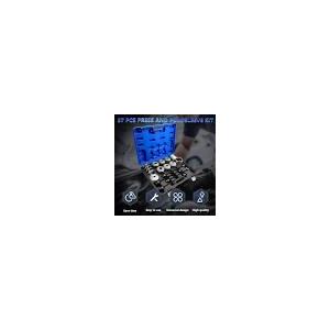 KTTOOL 37Pcs Pull and Press Sleeve Kit, Bushing Press Kit for Most Engine Cars Vehicles, Universal Seal Bearing Bushing Removal Installation Tool Kit 4 Pulling Spindles with Nuts Case