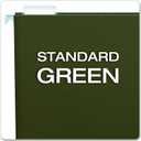 Pendaflex Recycled Hanging File Folders, 25 Pack, Green, Legal Size (8.5" x 14"), 5 Tab Positions, Includes Tabs and Inserts, Eco-Friendly Hanging Files for Office and Document Organization