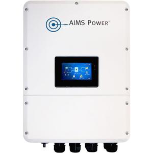 AIMS Power Hybrid Inverter Charger 9.6 kW Output 15 kW Solar Capacity - All-in-one Solar Inverter Charger with Solar Charge Controller & Battery Charger - Multiple Configurations - Grid Tie