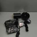 Hair Dryer, 150000RPM Ionic Blow Dryer - Fast Drying, Low Noise, Foldable Portable with Diffuser and Nozzle, Compact Mini for Women and Men, Home and Travel - Black