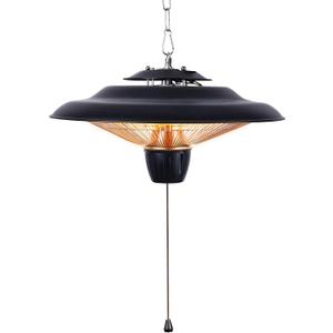DONYER POWER 1500W Outdoor/Indoor Electric Patio Heater, Ceiling Mounted, Iron (502, black)