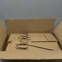 Toovip 90 Pack Plain Brown Kraft Paper Bags with Handles Bulk, Multiple 3 Assorted Sizes Gift Bags for Favors Grocery Retail Party Birthday Shopping Business Goody Craft Merchandise Take Out Sacks