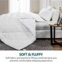 Cozynight Soft Comforter Super King Duvet Insert-Lightweight Down Alternative Comforter with Corner Tabs-Fluffy Breathable Machine Washable Reversible Comforters (White, 120"x120")