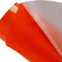 HOHOFILM Orange Flock Heat Transfer Vinyl Flocked HTV Vinyl Sheets 20"x12"Iron on for Tshirt Garment