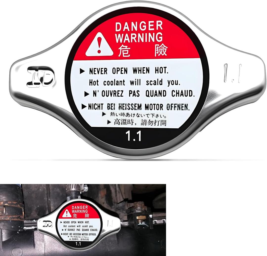 Radiator Cap, Engine Coolant Anti-Heat Cap Compatible with 1994-2006 Honda Accord 1992-2005 Civic 1997-2005 CRV 1995-2007 Odyssey 2003-2008 Pilot, Repalces OEM# 19045-PAA-A01 19045-RAA-003