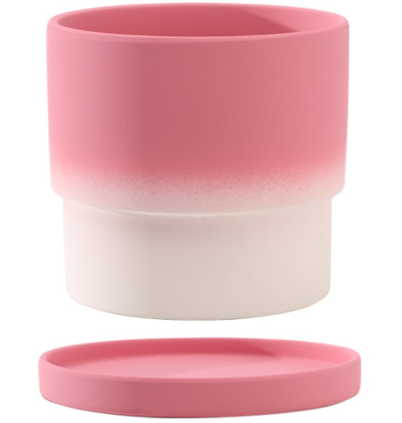  Ceramic Pots for Plants, Plant Pots for Indoor h Ceramic Planters, Flower Pots with Drainage Holes, Planters Pot for Indoor House Plant