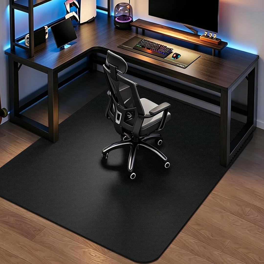 Office Chair Mat for Hardwood Floor 48"x36" Computer Chair Mat for Hard Wood and Tile Floor, Anti-Slip, Easy to Clean, Floor Desk Chair Mat, Easy Glide Floor Protector Rug for Home Office