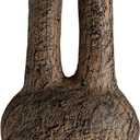 47th & Main Abstract Accent Sculpture Ceramic Modern Home Dcor, 5" L x 3.5" W x 8" H, Brown