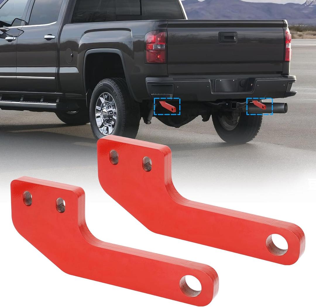 Rear Tow Hooks Compatible with 2024 2025 2026 Toyota Tacoma, Rear Recovery Points Kit, Recovery Points Hooks for Off Road Towing and Vehicle Recovery, Heavy Duty Carbon Steel, 2PC