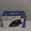 Steam Iron for Clothes 12s Fast Heat-up, 1500W Iron with 13.21oz Water Tank, 3-Way Auto shutoff, Burst Steam, Spray Mist, Anti-Drip, Self-Cleaning, Vertical Ironing for Home