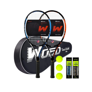 Adult 2 Player Tennis Racket Perfect for Beginner and Professional Players, 27” Speed Tennis Racquet Include Tennis Balls, Overgrips, Tennis Bag, Vibration Dampe, Cover