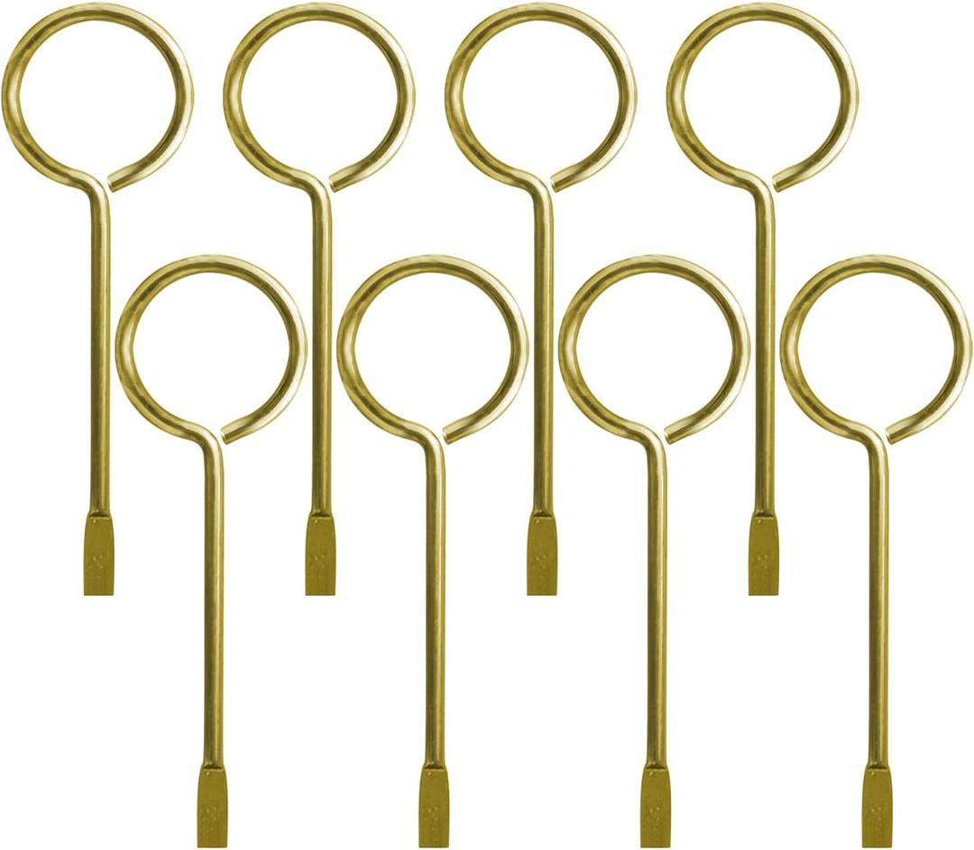 Interior Emergency Key for Privacy Bathroom/Bedroom (8, Gold)