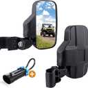 UTV Rear Side View Mirrors Compatible with 2015+ Polaris Ranger 570 900 XP 1000/Can-Am Defender Pro-Fit Cage Breakaway Side Mirrors - (Driver and Passenger Side)