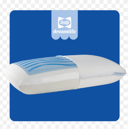 Sealy Dreamlife Contour Memory Foam Pillo, 20×15in