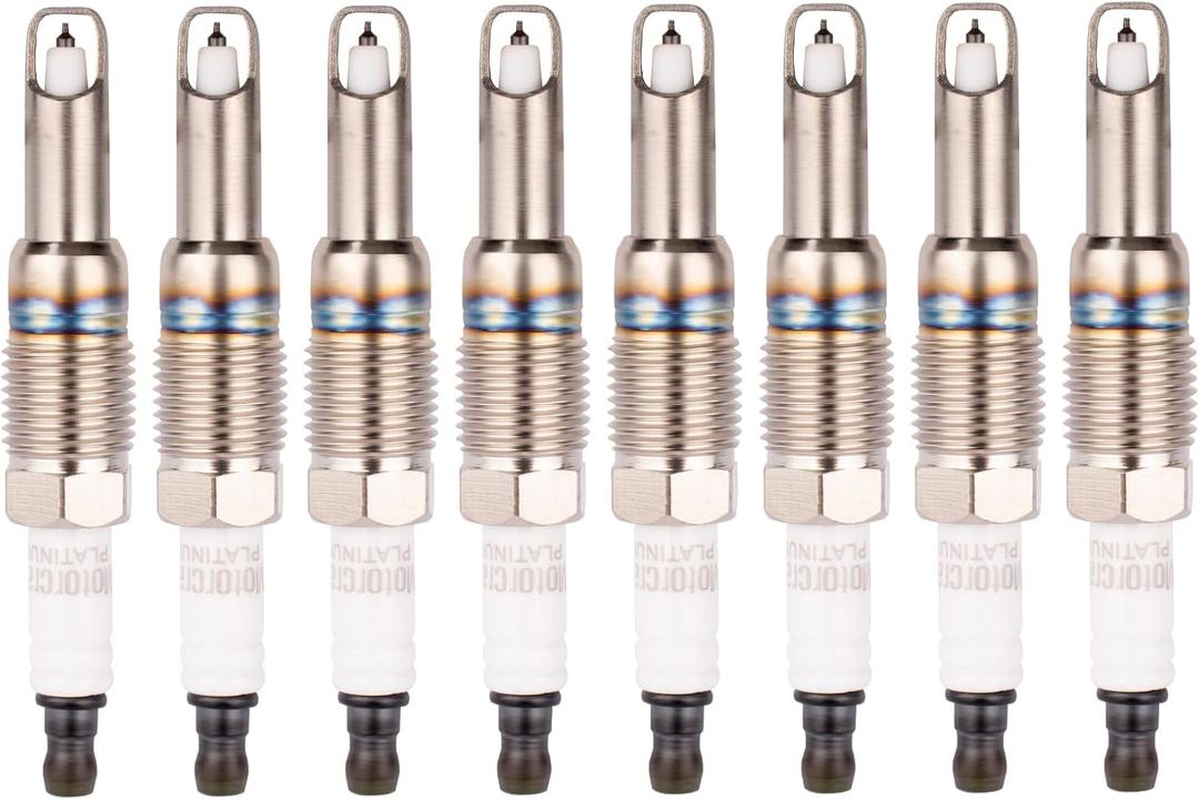 SP546 Spark Plugs Compatibile with Ford Expedition for F-150 F-250 Super Duty for F-350 Super Duty for Lincoln Mark LT for Navigator, 5.4L 6.8L V8 V10 Engine Replacement for SP421 SP515