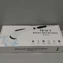 Electric Scrubber Brush, IPX7 Electric Scrubber for Shower, Electric Cleaning Brush Scrubber with 7 Replaceable Brush Heads & Retractable Handle, 2-Speed Adjustable Spin Cleaning Brush (Gray & White)