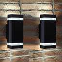 rosykite Modern LED Outdoor Wall Lights, Dusk to Dawn Outdoor Lighting Fixtures Wall Mount - ETL Listed,Aluminum Waterproof Front Door Lights 5000k - Up Down Light Fixture for Porch, Patio