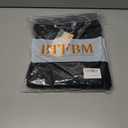 BTFBM Casual Fall Tops for Women 2025 Long Sleeves Solid Shirts Crew Neck Loose Fit Work T Shirt (Black, XXL)