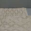 Volcanics Pack of 2 Faux Wool Throw Pillow Covers 24x24 Inches Decorative Farmhouse Velvet Couch Pillow Case Soft Plush Square Boho Cushion Pillowcase, Beige