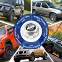2pcs Silver Wheel Center Caps Compatible with Nissan Frontier 2000-2002 & Xterra 2000-2004 16inch Wheels Replacement for 40315-7Z100