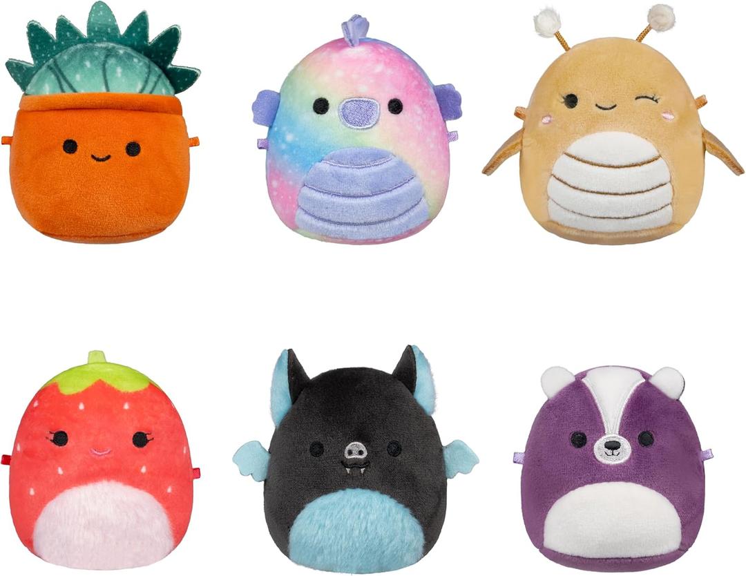 Squishmallows Original Micromallows Plush 6-Pack (Greer, Emerald, Sloan, Oz, Scarlet, Aldous) (Squad 3)