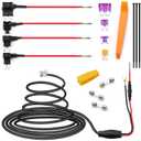 Radar Detector Hardwire Kit, Direct Wire Wiring kit, Radar Detector Quick Connection Plug and Play Power Cord Cable,with RJ-11 Telephone Style Jack (13FT)