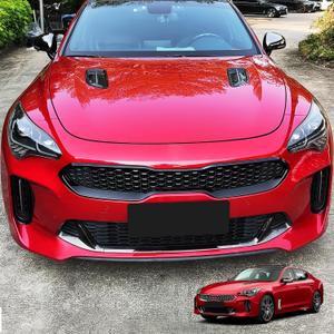 YOUTOOCAR Grille Cover Trim Compatible with Kia Stinger 2018-2023 Accessories (Glossy Black, Center Grille Cover)