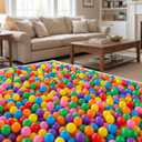 VivaVolt Ball Pit Balls for Toddlers 50 100 200 500 - Safe Phthalate Free BPA Free Balls for Ball Pit, Bright Colors Crush Proof Plastic Balls, 2.2 Inch for Baby Ball Pit, Playhouse, Playpen Tunnel