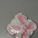 Neyeidru Bow Birthday Decorations Banner - 4Pcs Pink Bow Banner for Coquette Birthday Decorations Bow Garland Bunting for Girls Bow Party Decor Favor Supplies