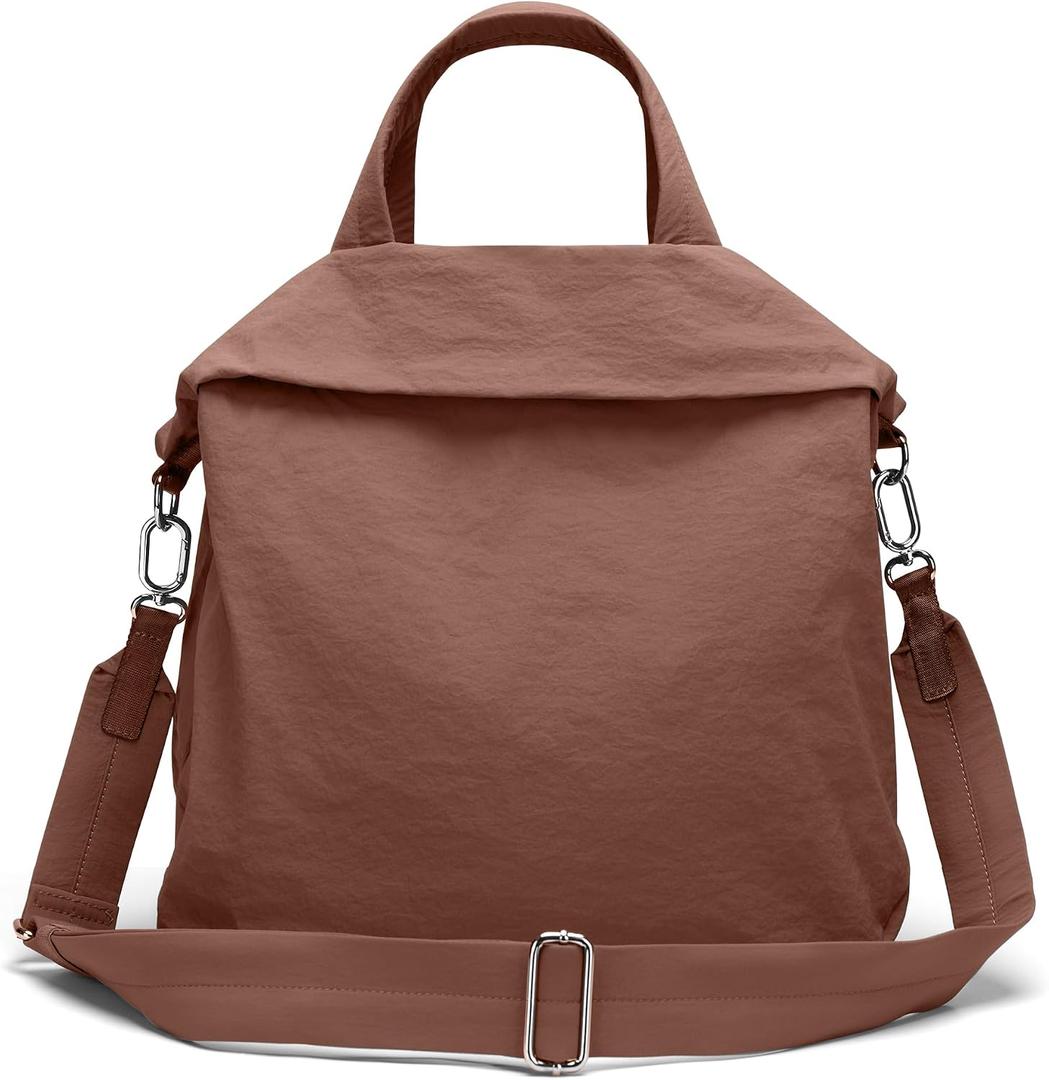 FODOKO Hobo Crossbody Bags 2.0, 19L Large Totes Handbags with Straps for Women, Multi Nylon Shoulder Bags for Travel Gym