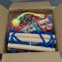 Ninja Warrior Obstacle Course for Kids60ft Ninja Slackline-with 8 Pcs Accessories,Tree Protector & Carry Bag Ninja Course for Kids Outside-Backyard Zip Line for Kids