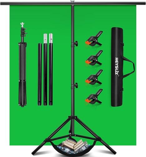 Green Screen Background with Stand 2x2M/6.5x6.5Ft,1.5 x2M GreenScreen Photograph