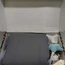 Blissful Diary Baby Play Gym & Activity Mat, 5 Developmental Zones Wooden Tummy Time Mat with 5 Detachable Sensory Toys for Motor Skills & Sensory Development, Baby Essentials Shower Gift (Gray Round)