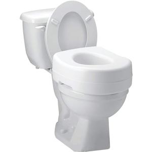 Carex Toilet Seat Riser - Adds 5.5 Inch of Toilet Height - Raised Toilet Seat with 300 Pound Weight Capacity, Slip-Resistant, Toilet Riser, Elevated Toilet Seat (5.5 Inch (Pack of 1))