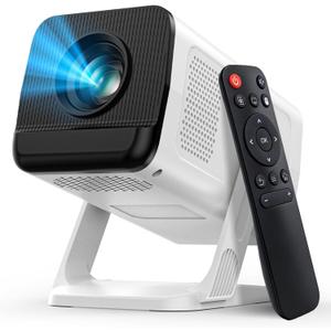 [Built-in Apps & 2026 Upgraded] Mini Projector with WiFi and Bluetooth,Native 1080P Smart Projector 4K Supported,Auto Vertical Keystone,210 Rotatable,Compatible with TV Stick,Smartphone(Medium)