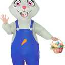 Inflatable Bunny Costume Easter Bunny Costumes Rabbit Blow up, Costume for Cosplay Party