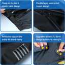 Waterproof Shoe Covers Rain Shoe Cover with Reflector for Men Women (Black, XL)
