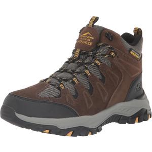 Skechers USA Men's Rickter-Branson Hiking Boot (8.5 X-Wide, Khk (Khaki))