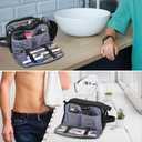 Travel Toiletry Bag for Men Toiletry Bag Dopp Kit Water-resistant Shaving Bag Large Travel Toiletry Organizer Travel Essentials Black